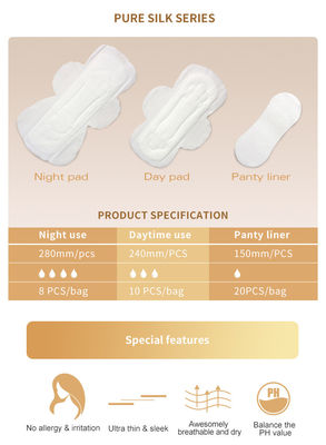 Βιοδιασπάσιμο 140mm κυρία Soft Sanitary Pad Women εμμηνορροϊκή υγειονομική πετσέτα